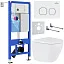 Комплект инсталляции с унитазом 6 в 1 Roxen StounFix Dual Fresh 533876 (состоит из: 710200, Santi 410280W, 530185-02)