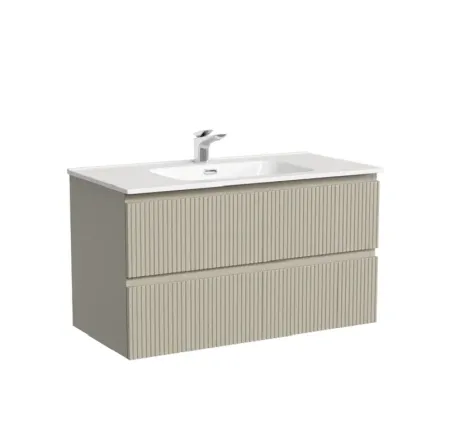Тумба под раковину Sancos Snob T SNT90CE, 90 см подвесная, Beige Soft