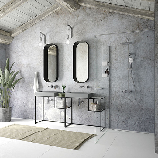 Душевой линейный трап Deante KON_009S сталь