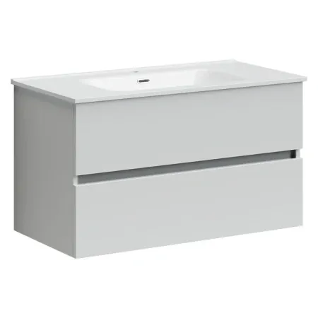 Тумба под раковину Sancos Urban UR90W 90, подвесная, белый глянец