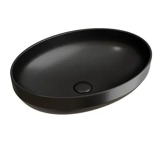 Раковина Ceramicanova Element CN6056MB, 50 см, сантехфарфор, цвет черный матовый