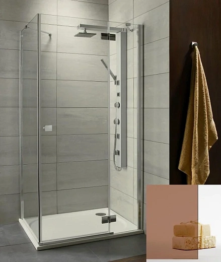 Душевой уголок Radaway Almatea KDJ 100 x 90 х 195 см стекло коричневое, профиль хром, L/R 32143-01-08NL Душевой уголок Radaway Almatea KDJ 100 x 90 х 195 см стекло коричневое, профиль хром, L/R 32143-01-08NL