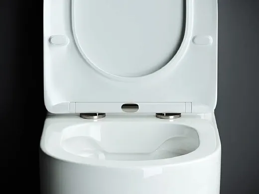 Унитаз компакт Ceramicanova Mia Rimless CN1801 крышка микролифт, безободковый, белый, сантехфарфор