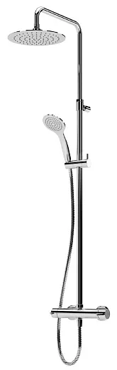 Душевая система Bruma Lusitano, белый матовый, с верхней лейкой из ABS 230 мм, 1072811PW