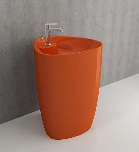 Умывальник Bocchi Etna моноблок оранжевый, 1337-012-0126