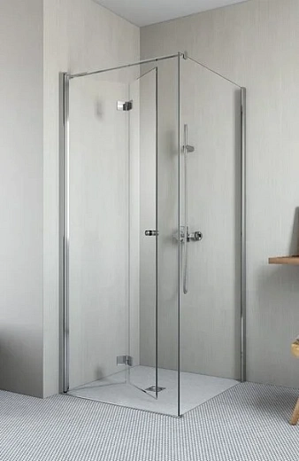 Душевая дверь Radaway Essenza New KDJ-B 90L, 90 х 200 см, стекло прозрачное, профиль хром, левая, 385082-01-01L