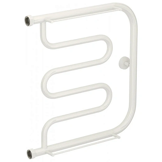 Полотенцесушитель водяной Сунержа Лира+ 12-4012-5050, 500x500, с 2 полками, цвет белый