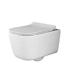 Подвесной унитаз Ceramicanova New Day Rimless CN3005 безободковый, с сиденьем Soft Close, сантехфарфор