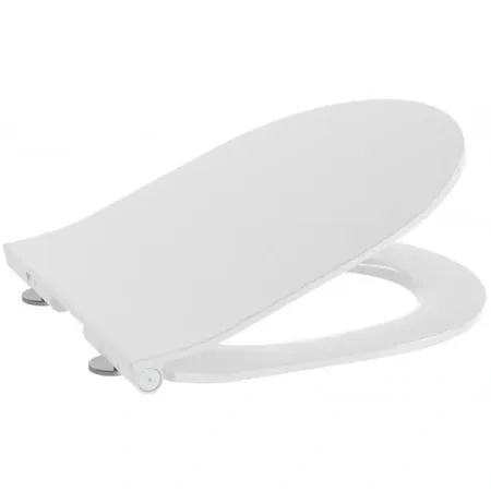 Унитаз подвесной Roca Meridian Compacto Rimless безободковый с пневмокрышкой Slim, 346244000 + 8012B2002