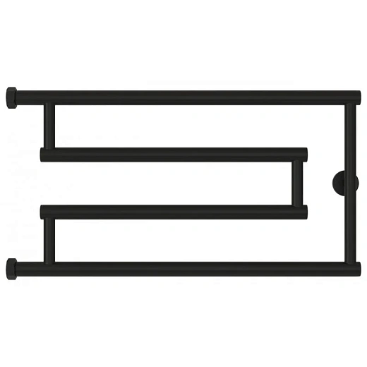 Полотенцесушитель водяной Сунержа High-Tech G+ 31-4051-3265, 650x320, цвет матовый чёрный