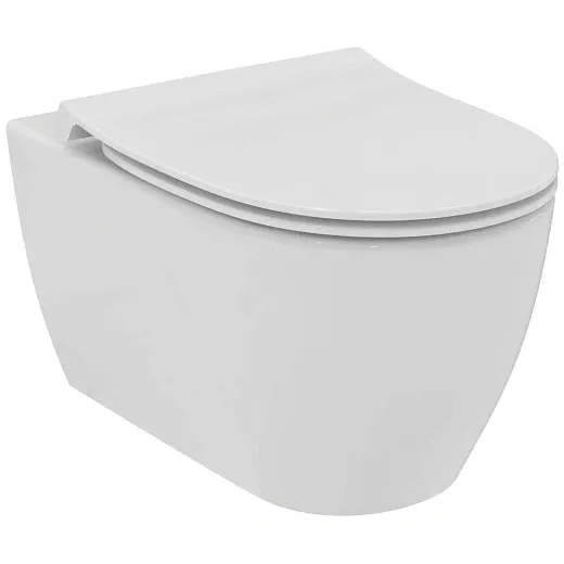 Комплект: инсталляция OLI 120 с кнопкой Slim хром матовый и унитаз подвесной Ideal Standard i.life O Tornado HydroTwist с тонким сиденьем Soft-Close