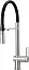Смеситель для кухни Deante Magnetic Steel Br BRM_F75M, сталь / черный, с гибким изливом