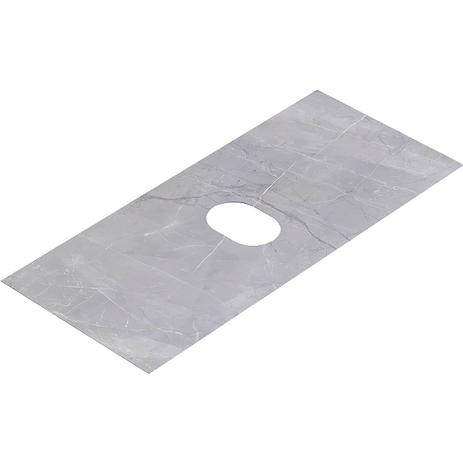 Столешница из керамогранита Aqwella STG1014X456GS серый камень