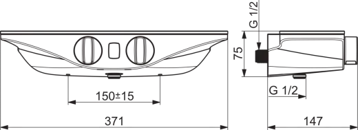 Смеситель для душа Oras Esteta Wellfit, белый хром, 7562U-11