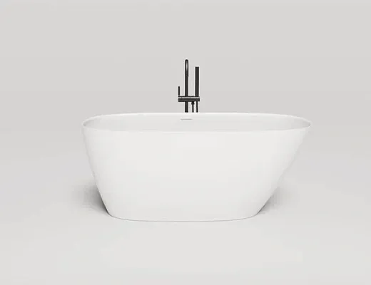 Ванна Salini Sofia 102528MF, 150 х 75 см, из искусственного камня S-Stone, цвет белый матовый, покраска по RAL полностью