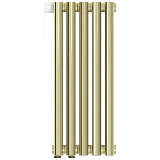 Радиатор трубчатый Сунержа Эстет-1 EU50, 5 секций, левое/правое нижнее подключение, цвет шампань, 020-0310-5005/020-0311-5005