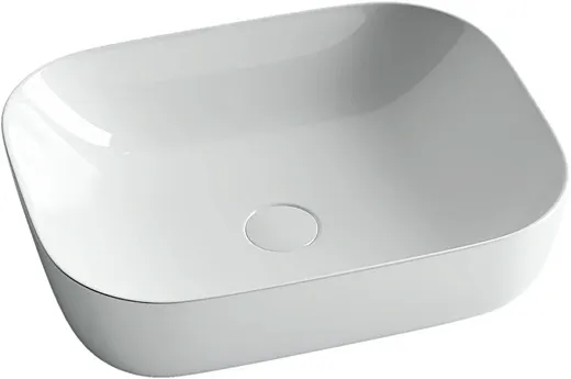 Раковина Ceramicanova CN6008 50.5 x 40.5 x 14 см, накладная, прямоугольная, без перелива, сантехфарфор