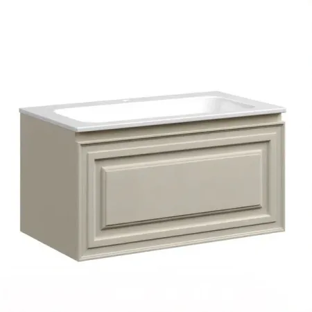 Тумба под раковину Sancos Very 80 см, подвесная, цвет Beige Soft, VR80CE