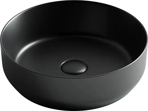 Умывальник Ceramicanova Element CN6022MB 39х39х12см накладной круглый без перелива, CN6022MB
