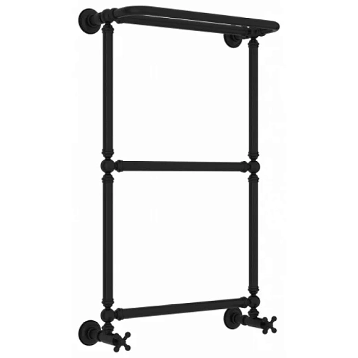 Полотенцесушитель водяной Сунержа Ренессанс 1386 31-0281-8650, 860x500, с полкой, цвет матовый черный