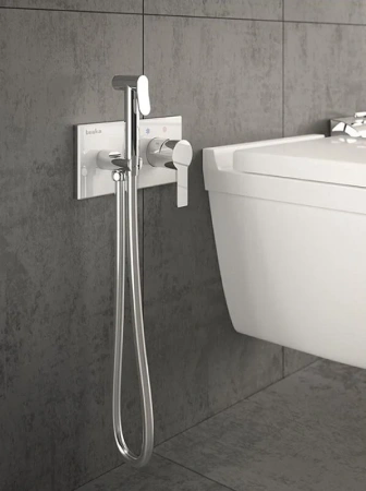 Встраиваемый смеситель Teska Elsa BTK6410W с гигиеническим душем