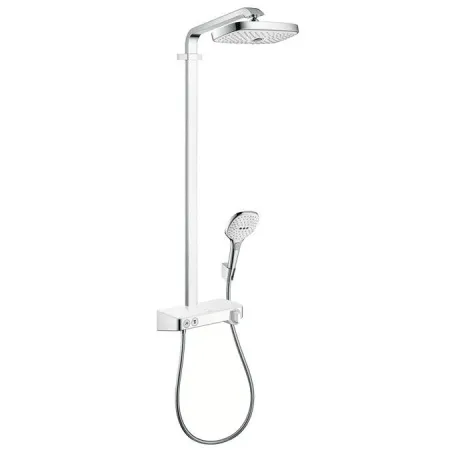 Душевая система Hansgrohe Raindance Select E 300 2jet ST Showerpipe EcoSmart 27283400, белый/хром