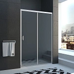 Душевая дверь Veconi VN40 120x185 стекла прозрачные, профиль хром