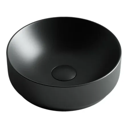 Раковина Ceramicanova CN6007 35.5 x 35.5 x 12.5 см, накладная, без перелива, черный матовый, сантехфарфор