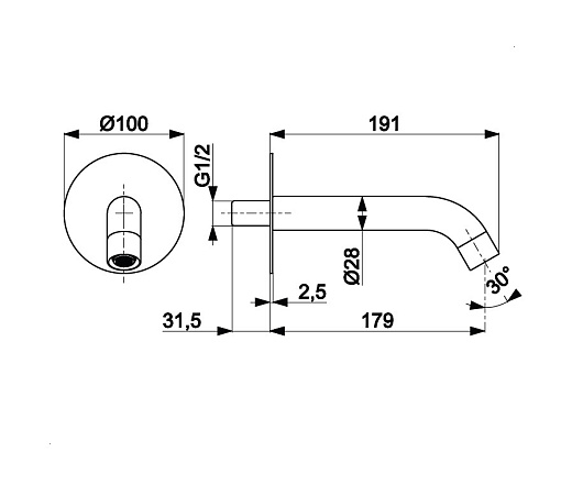 Душевая система скрытого монтажа Deante 001W хром