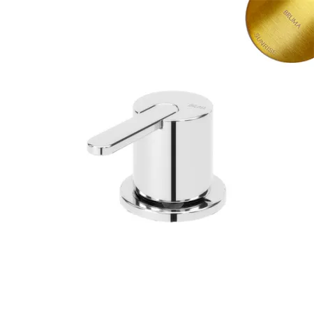 Смеситель для раковины Bruma Leaf, золото матовое, с 1 выходом, ручка тип 4, 1670035SR
