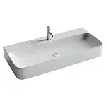 Умывальник Ceramicanova Aura CN2007 100см подвесной сантехфарфор белый, CN2007