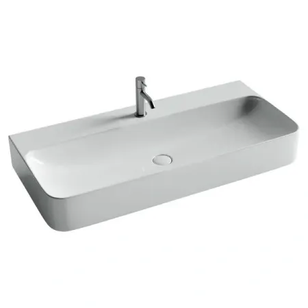 Умывальник Ceramicanova Aura CN2007 100см подвесной сантехфарфор белый, CN2007