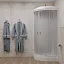 Душевая кабина Тритон Лайт А3 100x100 стекла градиент, профиль белый (ДН4)