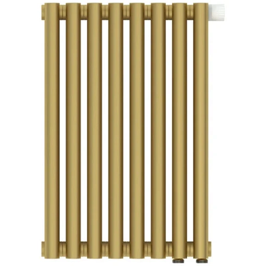 Радиатор трубчатый Сунержа Эстет-11 EU50, 8 секций, нижнее подключение, цвет матовое золото, 032-0312-5008
