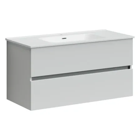 Тумба под раковину Sancos Urban 100, подвесная, белый глянец, UR100W