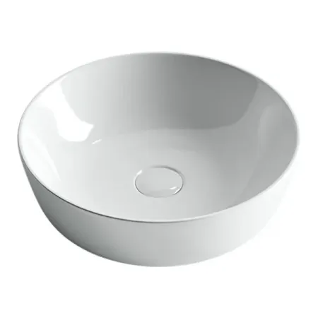 Раковина Ceramicanova CN6013 41.5 x 41.5 x 13.5 см, накладная, круглая, без перелива, сантехфарфор