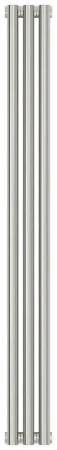 Радиатор стальной трубчатый Сунержа Эстет-0, ширина 15 см, высота 120 см, 3 секции, боковое подключение, хром, 00-0331-1203
