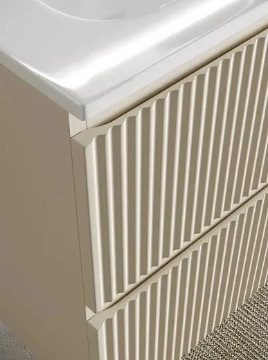 Тумба под раковину Sancos Snob R 100 см подвесная, правая, Beige Soft, SNR100RCE