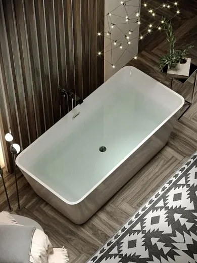 Ванна акриловая Sancos 170 х 80 см, прямоугольная, белый, FB05