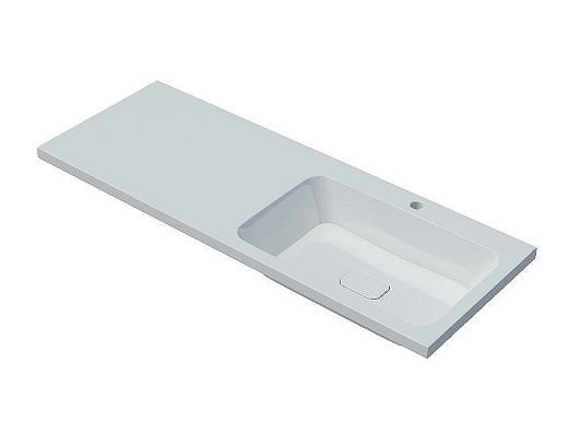 Накладной умывальник Madera Kamilla 130 R 4627173210584-б/о белый