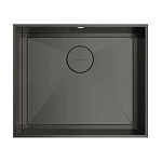 Кухонная мойка из нержавейки Omoikiri Kasen 53-26-INT-GM вороненая сталь