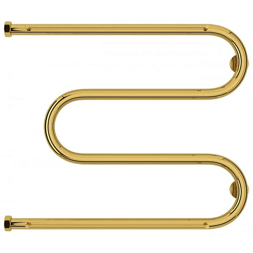 Полотенцесушитель водяной Сунержа М-образный+, 500x500, с 2 полками, цвет золото, 03-4008-5065