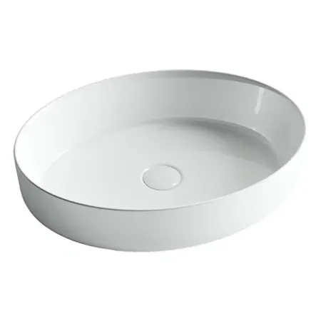 Умывальник Ceramicanova CN5002 55х40х14см накладной овальный без перелива, CN5002