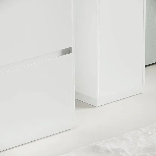 Тумба под раковину Sancos Libra Floor LB100FW, 100 см, напольная, цвет белый глянцевый