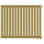 Радиатор отопления Сунержа Эстет-00 EU50, 15 секций, нижнее подключение, цвет матовое золото, 032-0322-5015
