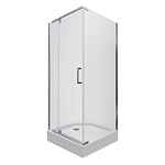 Душевой уголок Тритон Терра Хром А1 90x90 (низкий поддон/ стекла прозрачные)