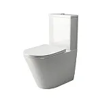 Напольный безободковый унитаз Ceramicanova HighLight Rimless, крышка микролифт CN1802, сантехфарфор