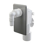 Сифон для стиральной машины Alcaplast APS3, под штукатурку, хромированный