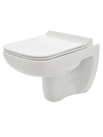 AQM2007 Унитаз подвесной AQUAme с сиденьем SoftClose, технология смыва Rimless. 550х350х375