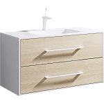 Тумба подвесной Aqwella Майами 100 под умывальник дуб сонома